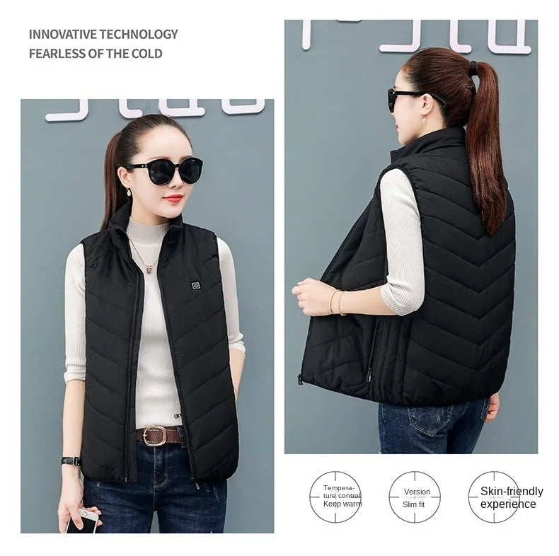 Men Women Electric Heating Vest Usb Heated Jacket Heated Vest Bodywarmer Heated Down Jacket Winter