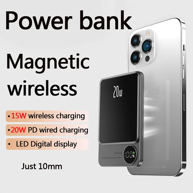 Powerbank Magnetic Power Bank Wireless Fast Charger