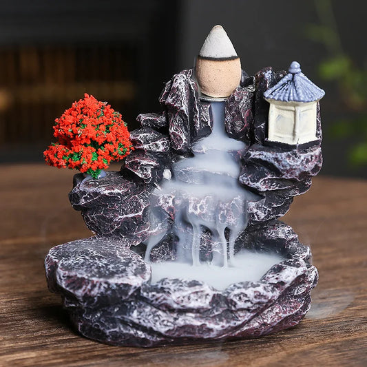 Backflow Incense Holder Waterfall Incense Burner Home Decor