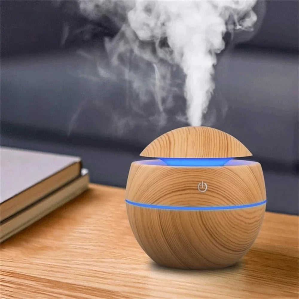 Humidifier Electric Air Aroma Diffuser Wood