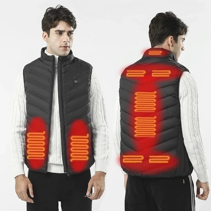 Men Women Electric Heating Vest Usb Heated Jacket Heated Vest Bodywarmer Heated Down Jacket  Winter