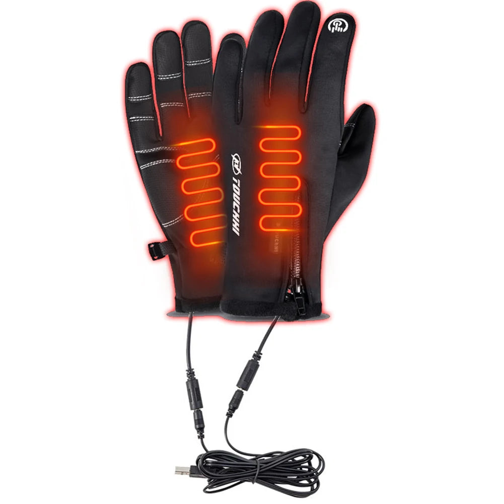 Heated Gloves Eletric Thermal Heat Gloves Winter Warm