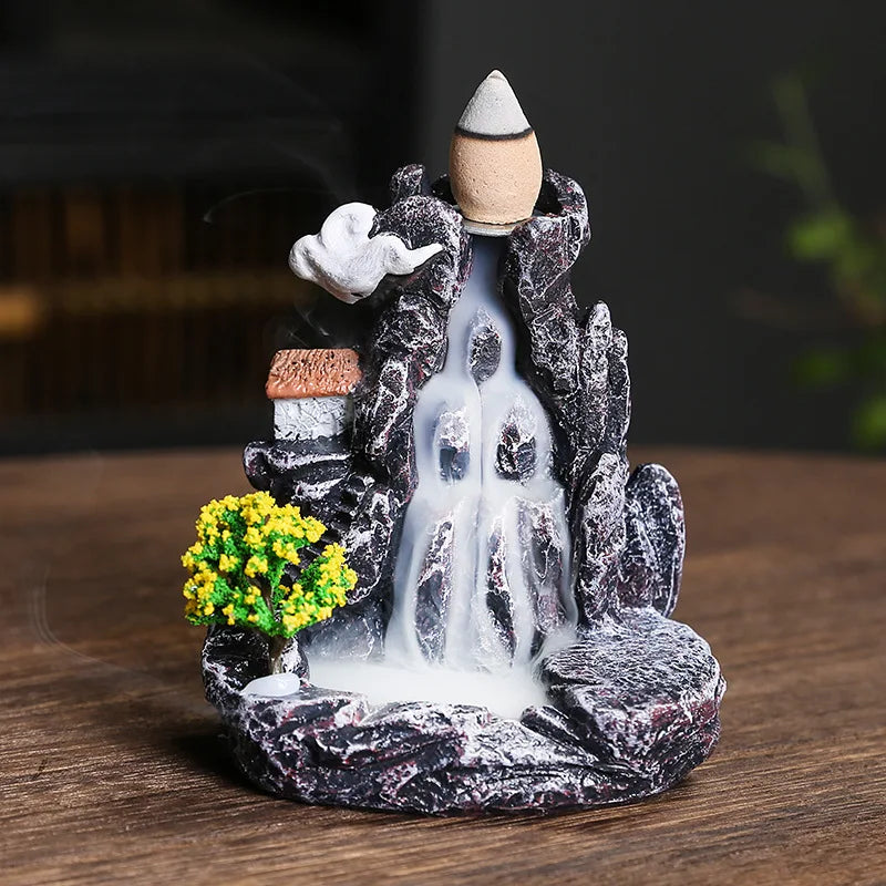 Backflow Incense Holder Waterfall Incense Burner Home Decor