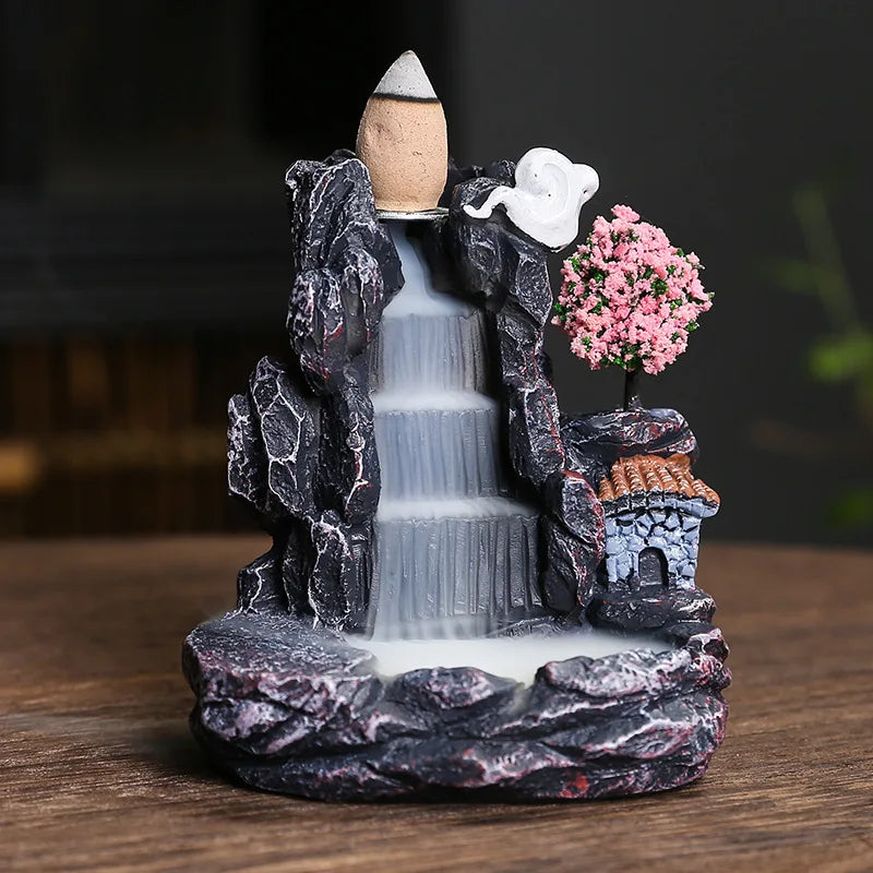 Backflow Incense Holder Waterfall Incense Burner Home Decor