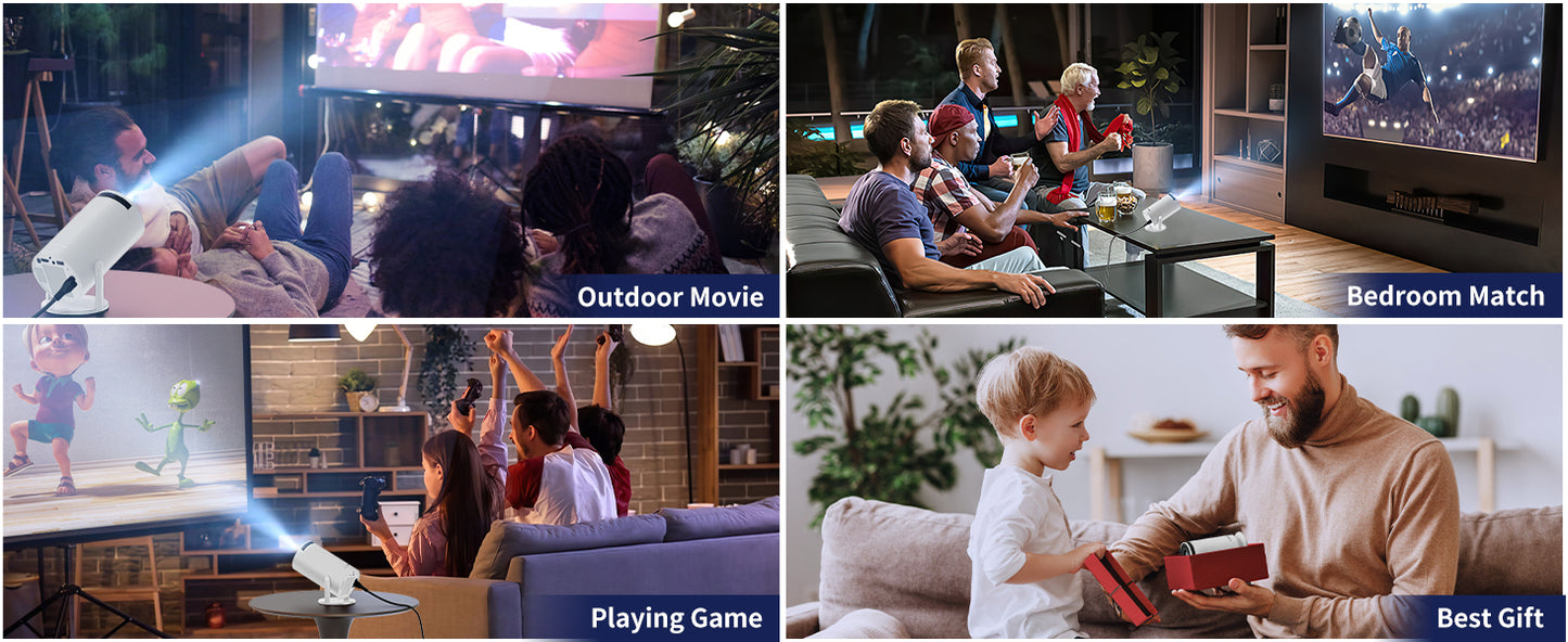 Mini Projector with WIFI and Bluetooth