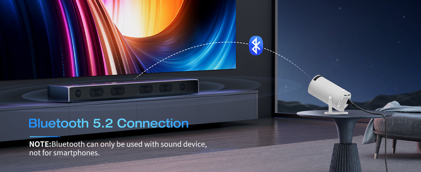 Mini Projector with WIFI and Bluetooth